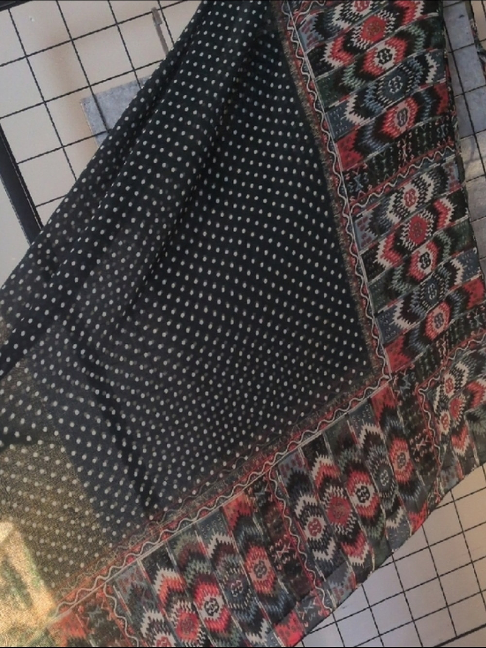 Handmade In Turkey Patterned Women's Scarf - Picture 2 of 3